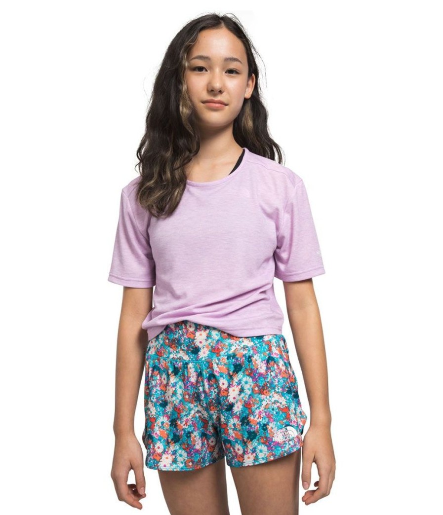 Clothing The North Face Girls' Clothing | The North Face Girl'S Amphibious Knit Short - Scuba Blue