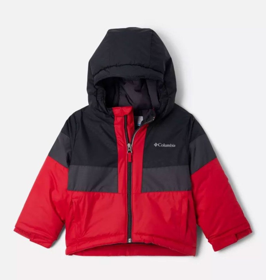 Clothing Columbia Boys' Clothing | Columbia Boys' Lightning Lift Ii Jacket - Mountain Red/Black Bolted Mountains Mtn Red