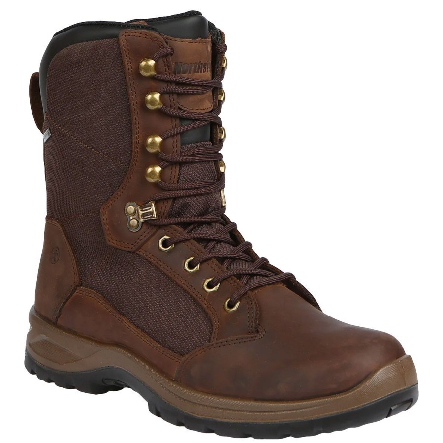 Footwear Northside Men'S Hunting Boots | Northside Northside Hightower 9" Waterproof -Brown