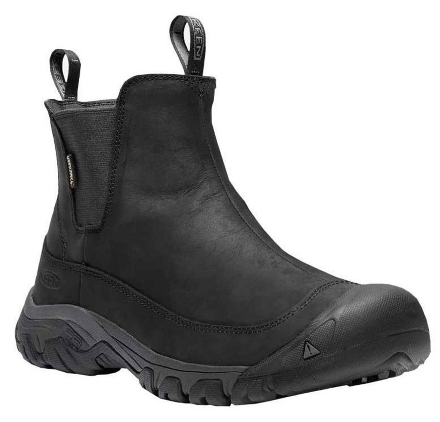 Footwear Keen Men'S Casual Boots | Keen Men'S Keen Anchorage Boot Iii Waterproof 200Gr - Black/Raven