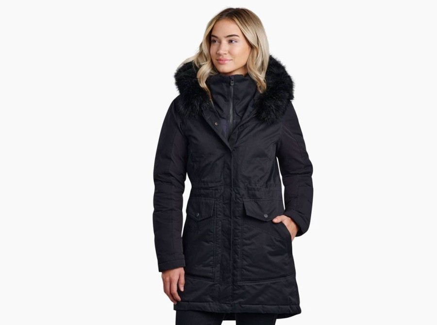 Clothing Kuhl Jackets | Kuhl Womens' Ukon Down Parka - Blackout