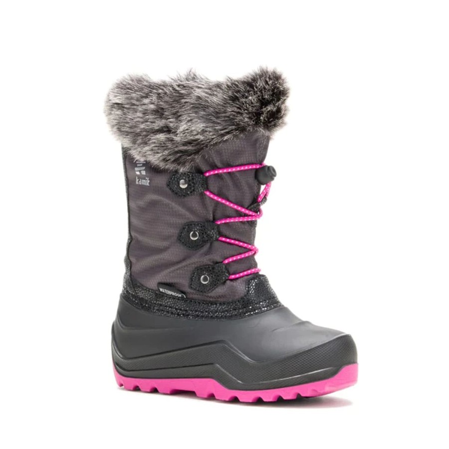 Footwear Kamik Kids' Boots | Kamik Kid'S Powdery 3 -40°F Boot - Charcoal