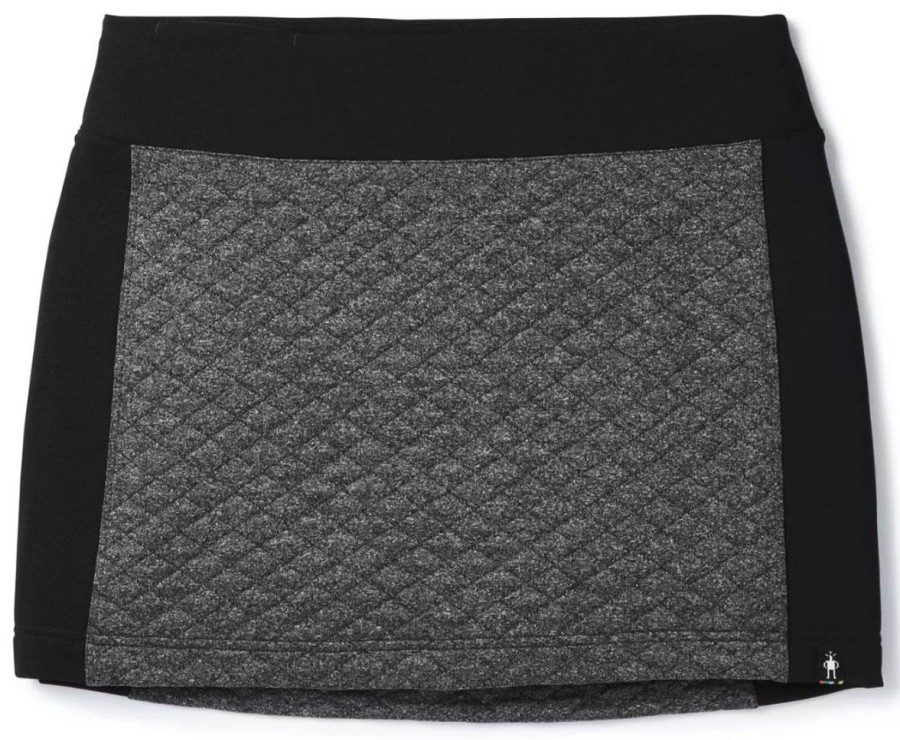 Clothing Smartwool Skirts & Dresses | Smartwool Women'S Diamond Peak Quilted Skirt - Black Heather