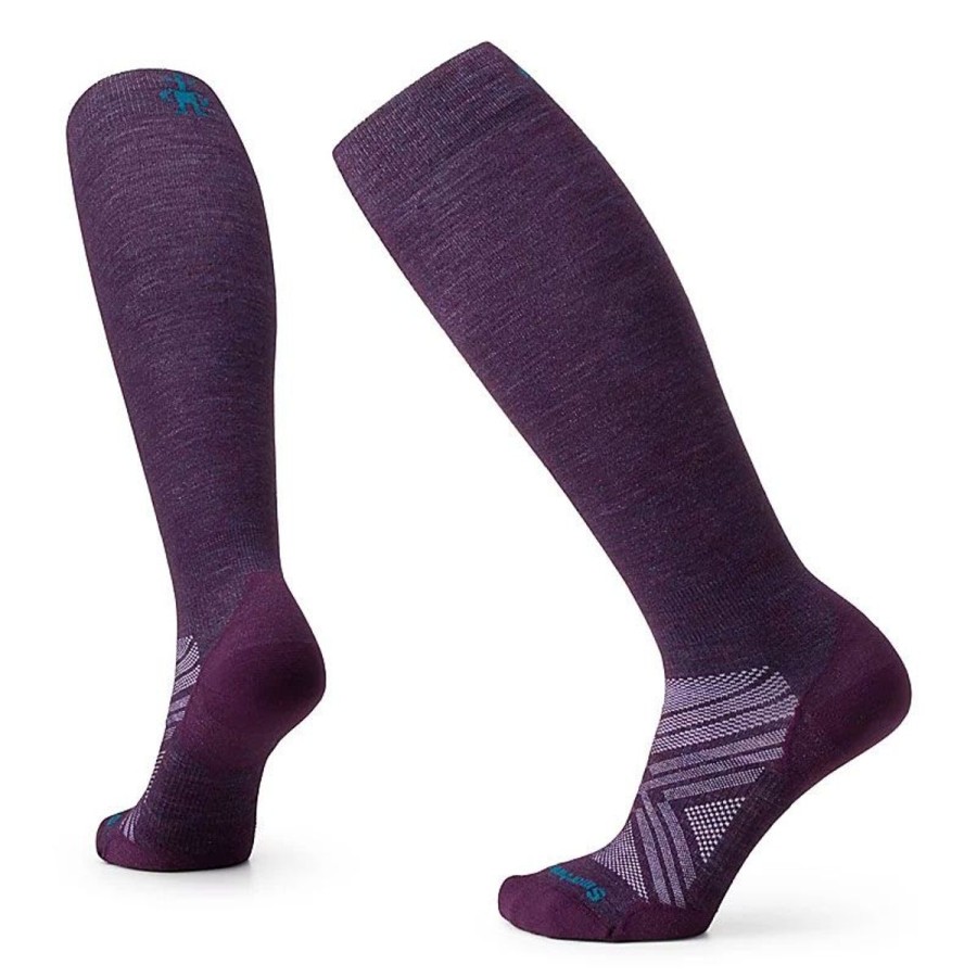 Footwear Smartwool Men'S Socks | Smartwool Womens' Ski Zero Cushion Extra Stretch Sock Purple Iris