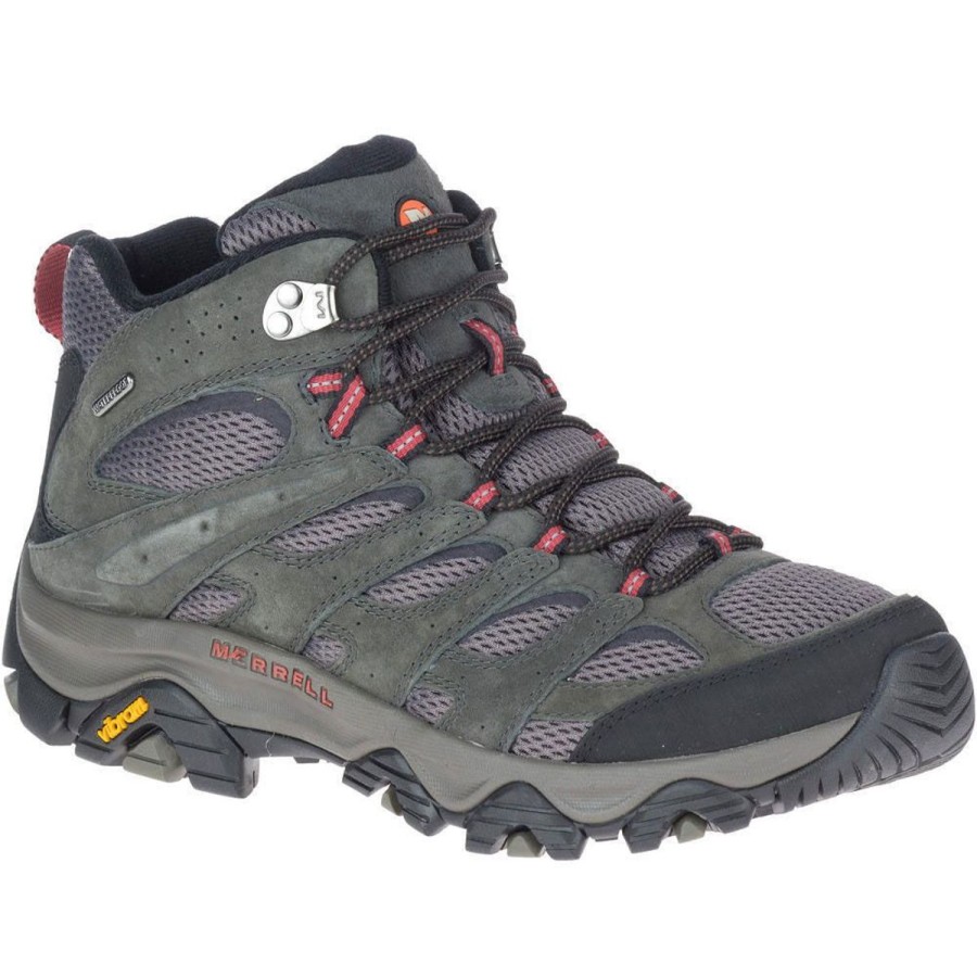 Footwear Merrell Men'S Hiking Boots | Merrell Men'S Moab 3 Mid Waterproof Wide - Beluga