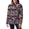 Clothing Columbia Jackets | Columbia Womens' West Bend Full Zip Fleece Jacket - Red Lily Checkered Peaks