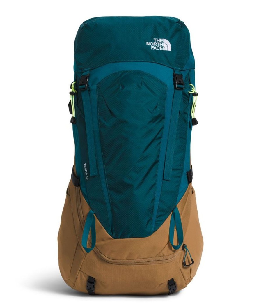 Camping The North Face Backpacking Packs | The North Face Terra 55 Backpack L/Xl - Blue Coral/Brown