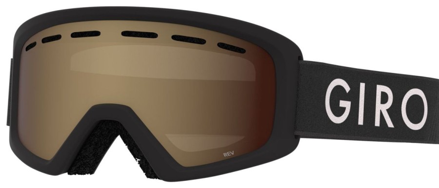 Snow Sports Giro Youth Goggles | Giro Youth Rev Goggle - Black Zoom/Amber Rose