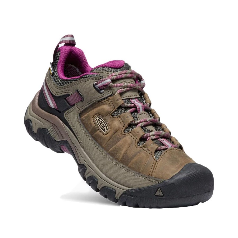 Footwear Keen Women'S Hiking Shoes | Keen Women'S Keen Targhee Iii Waterproof Hiking Shoes - Weiss/Boysenberry