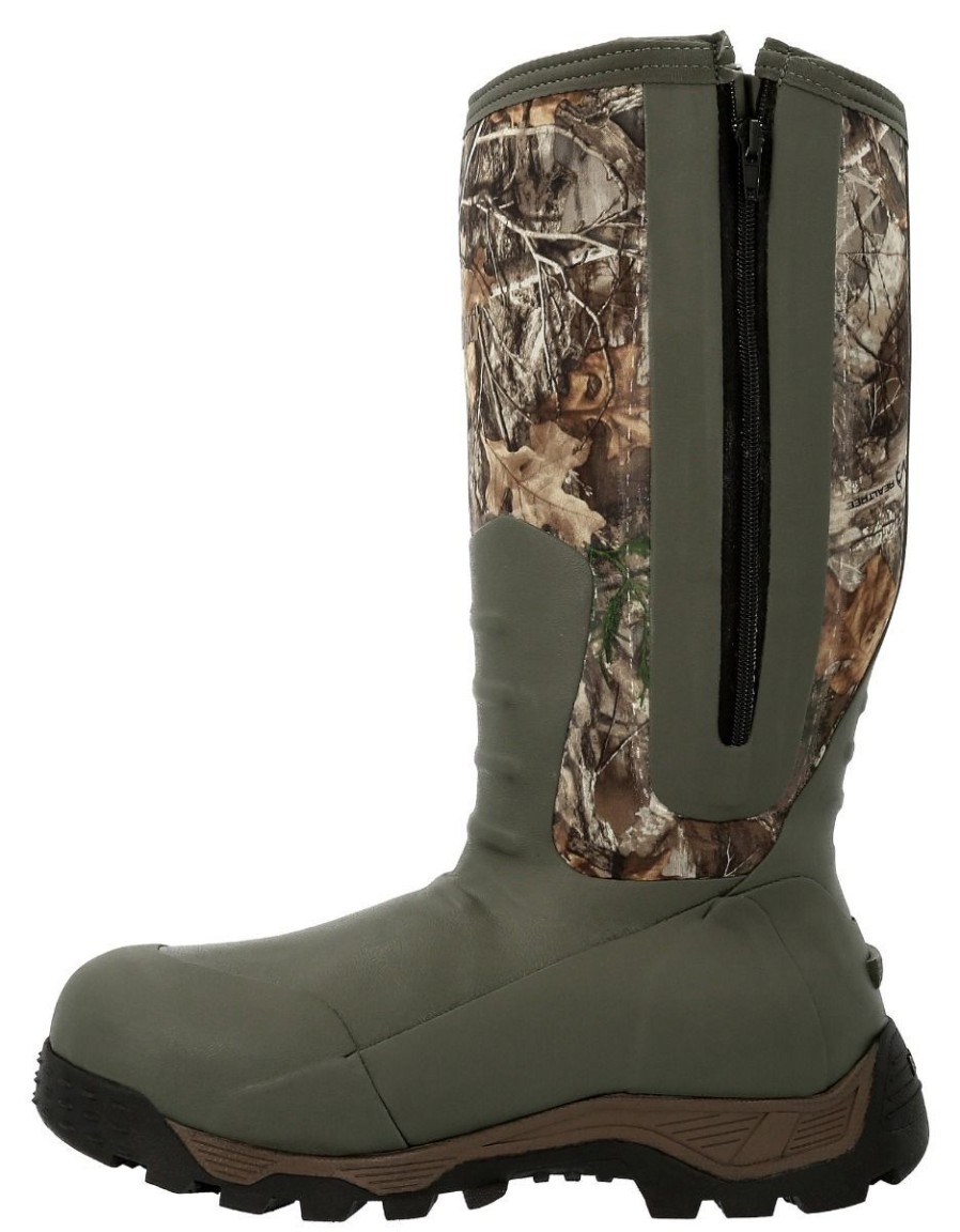 Footwear Rocky Men'S Hunting Boots | Rocky Men'S Rocky Sport Pro Waterproof 1200G Insulated Rubber Hunting Boots - Edge