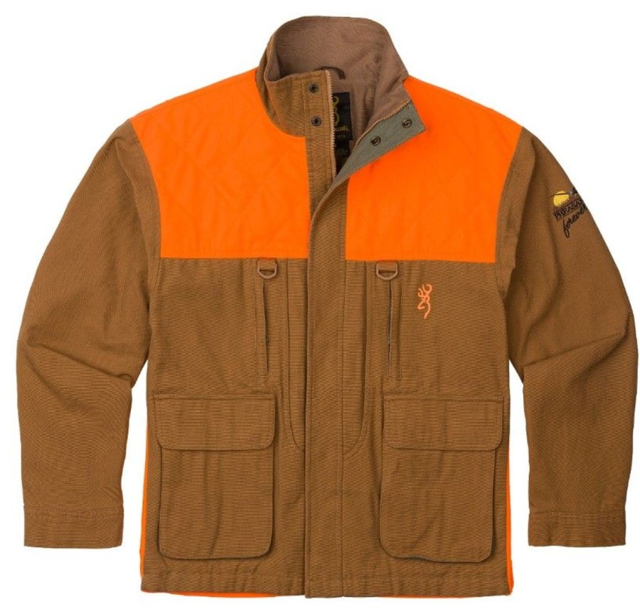 Hunting Browning | Browning Men'Spheasants Forever Embroidered Upland Jacket - Tan