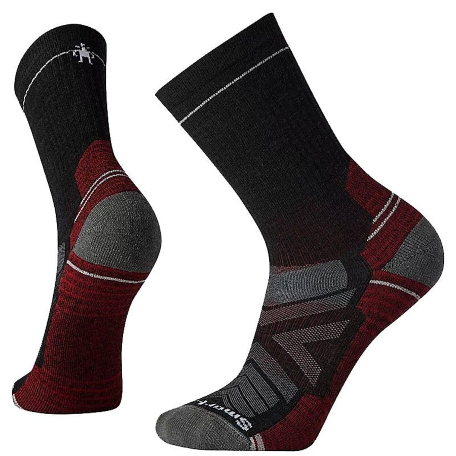 Footwear Smartwool Men'S Socks | Smartwool Performance Hike Light Cushion Crew Socks - Charcoal