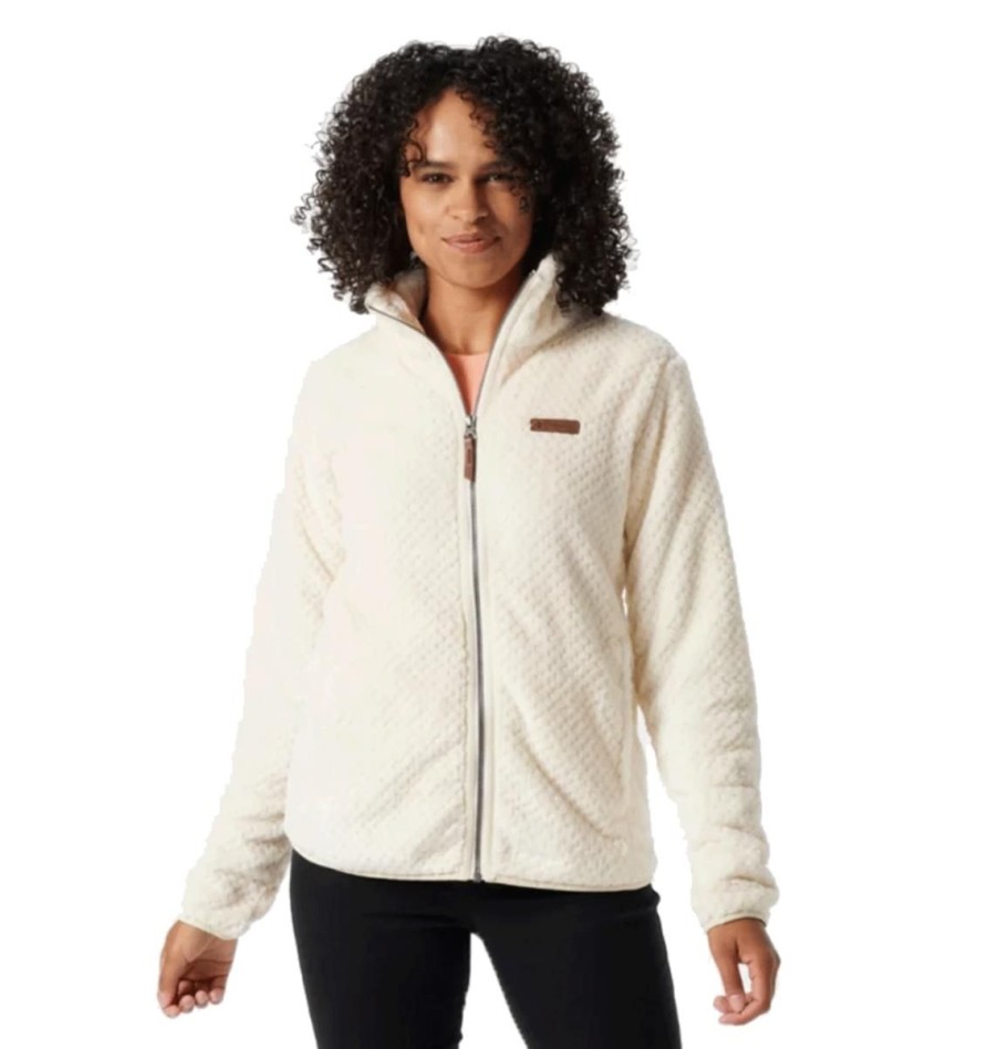 Clothing Columbia Jackets | Columbia Women'S Fire Side Ii Sherpa Full Zip Fleece - Chalk