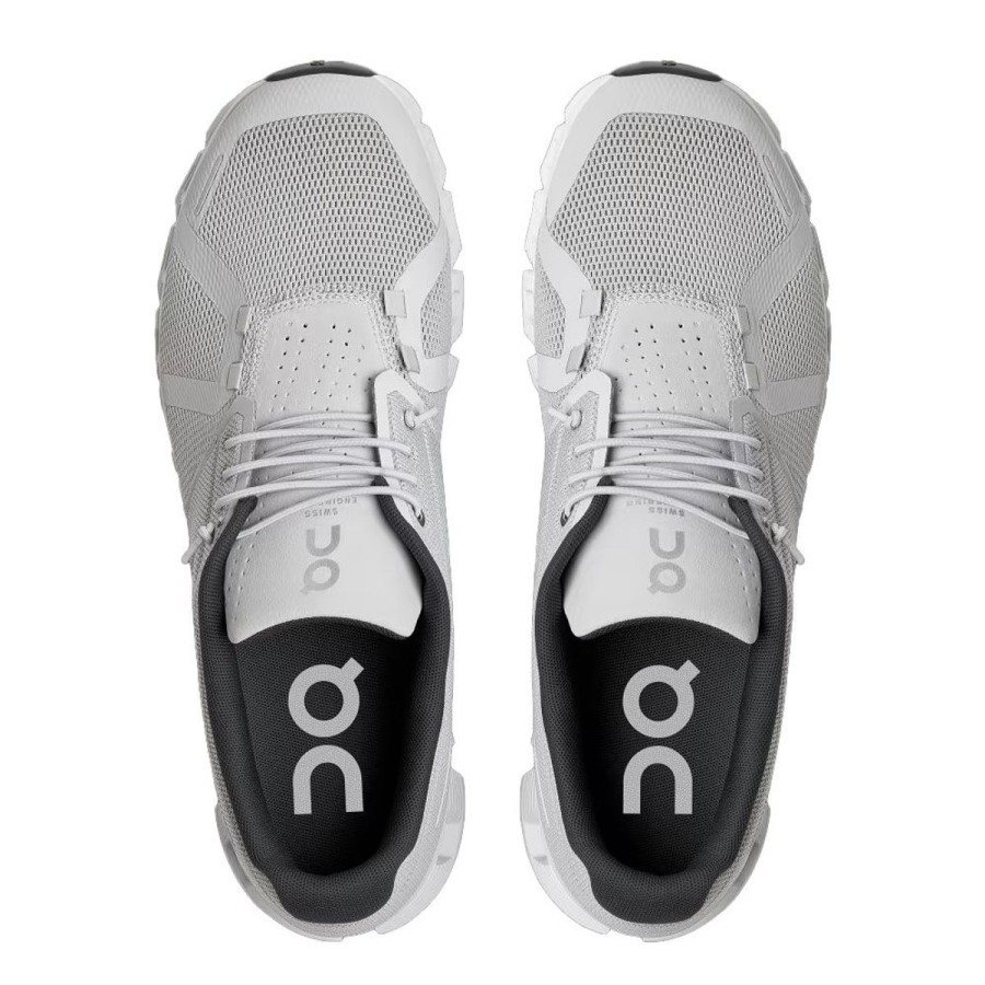 Footwear On Running Men'S Athletic Shoes | On Running Men'S Cloud 5 Running Shoes - Glacier White