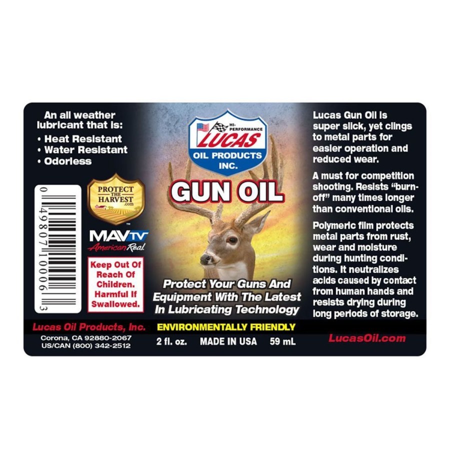 Shooting Lucas Oil Cleaning Supplies | Lucas Oil Gun Oil 2Oz