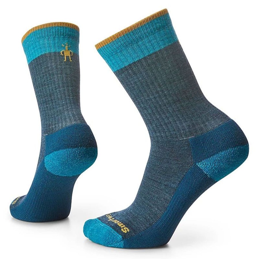 Footwear Smartwool Men'S Socks | Smartwool Everyday Rollinsville Light Crew Sock Twilight Blue