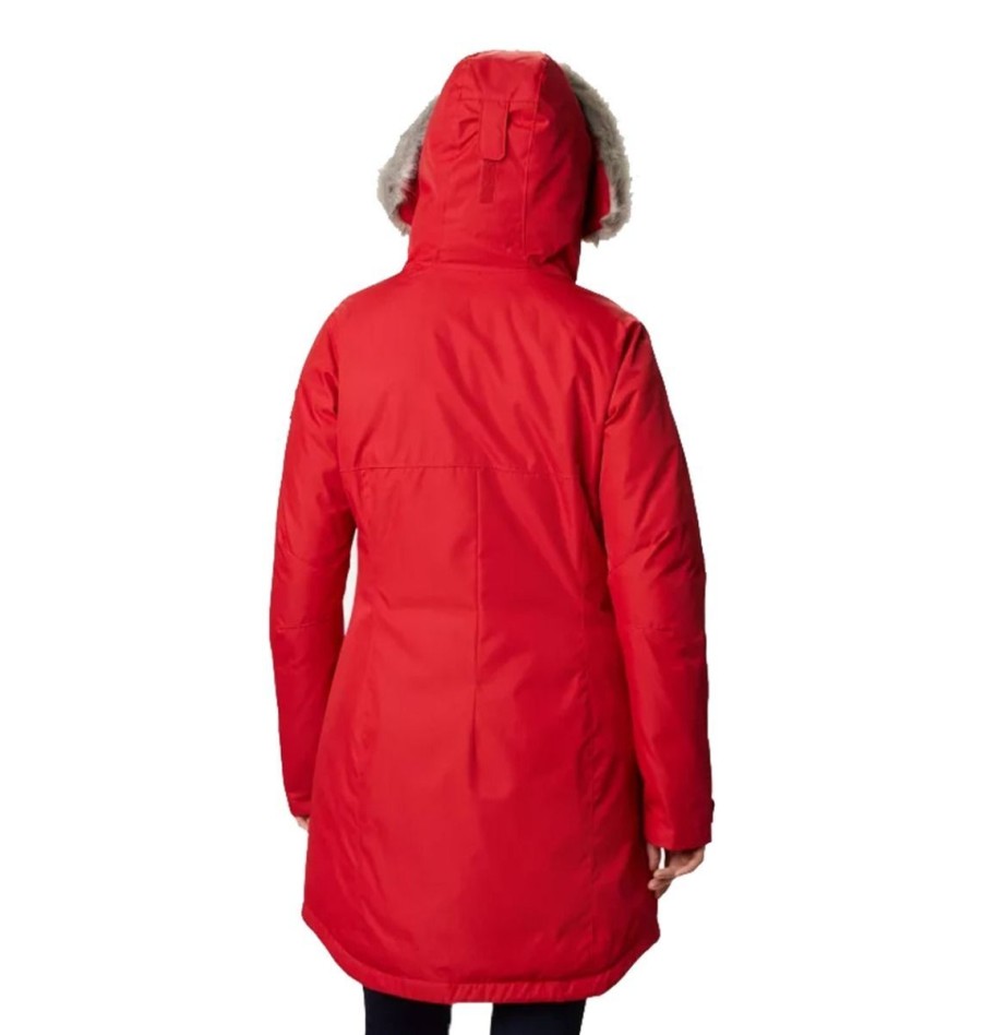 Clothing Columbia Jackets | Columbia Women'S Suttle Mountain Long Insulated Jacket - Red Lily