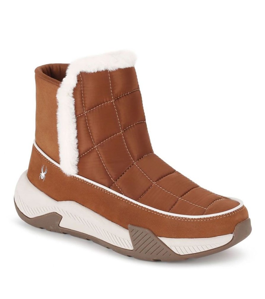 Footwear Spyder Women'S Casual Boots | Spyder Womens' Lumi Pull-On Waterproof Boot Roasted Pecan