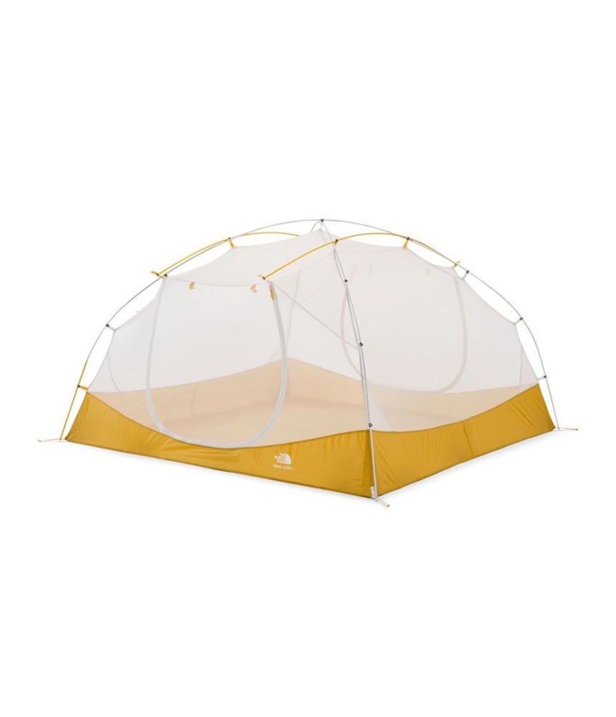 Camping The North Face Tents | The North Face Trail Lite 4 Tent - Khaki Stone/Arrowwood Yellow