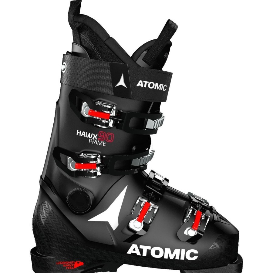 Snow Sports Atomic Downhill Ski Boots | Atomic Hawx Prime 90 Boot 20/21 - Black/Red