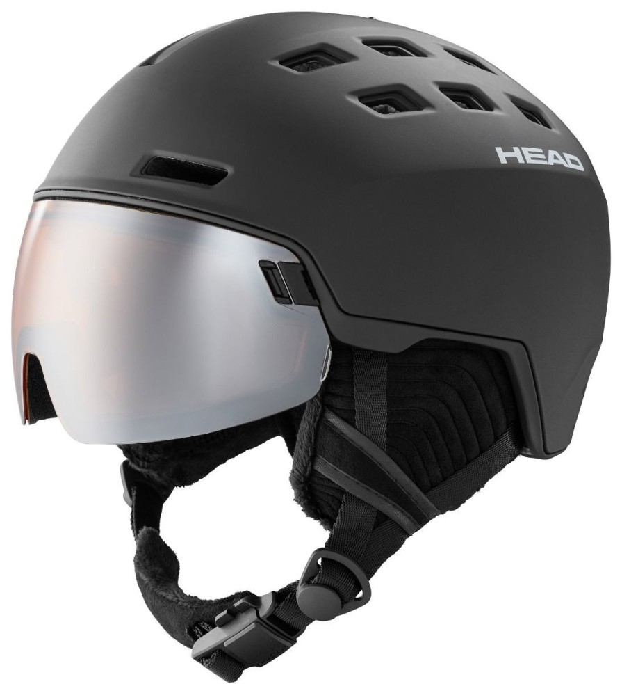 Snow Sports Head Unisex Ski And Snowboard Helmets | Head Radar Visor Helmet - Black