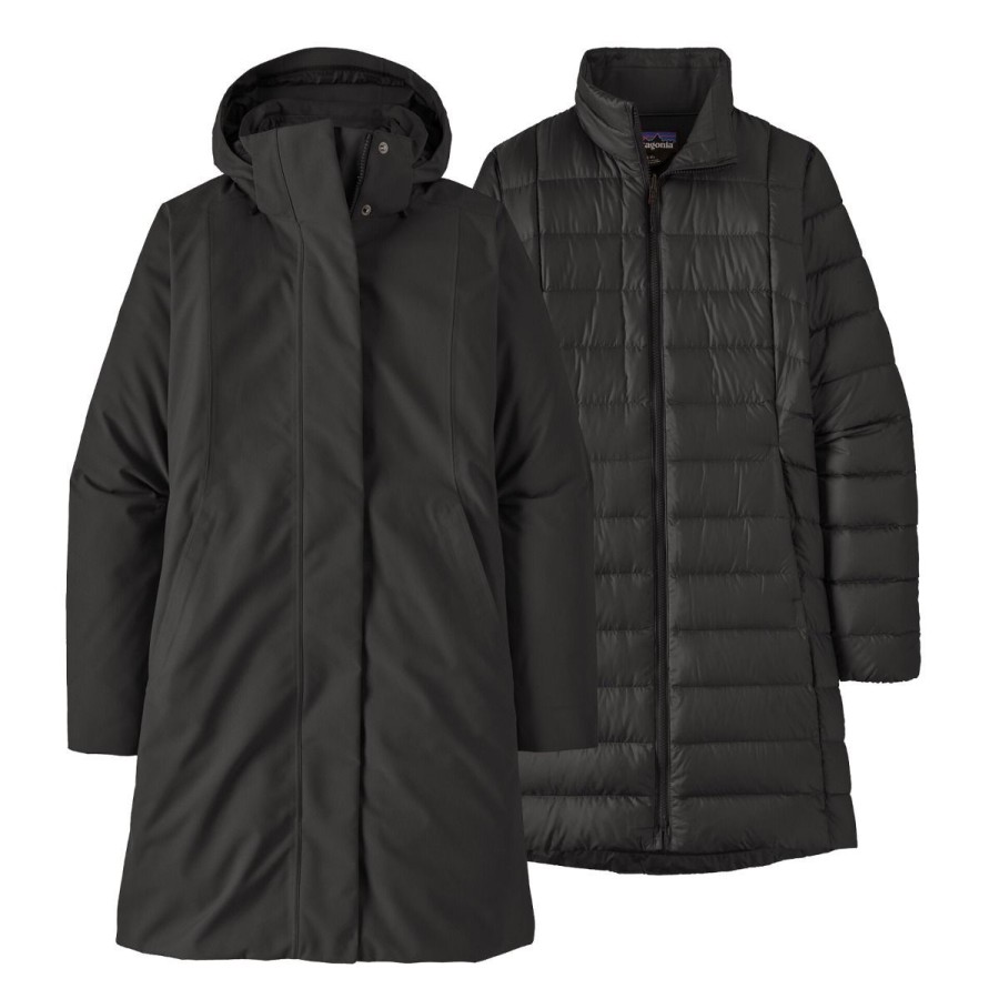 Clothing Patagonia Jackets | Patagonia Women'S Tres 3-In-1 Parka Black