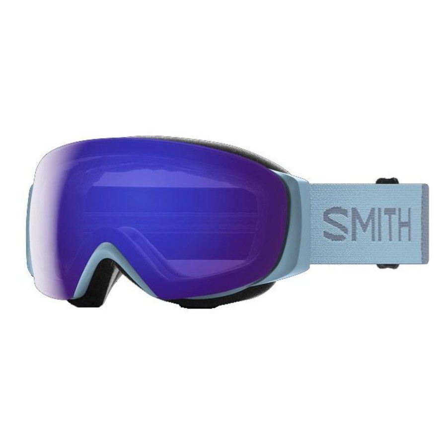 Snow Sports Smith Unisex Goggles | Smith Io Mag S Low Bridge Fit Goggle - Glacier + Chromapop Everyday Violet Mirror Lens