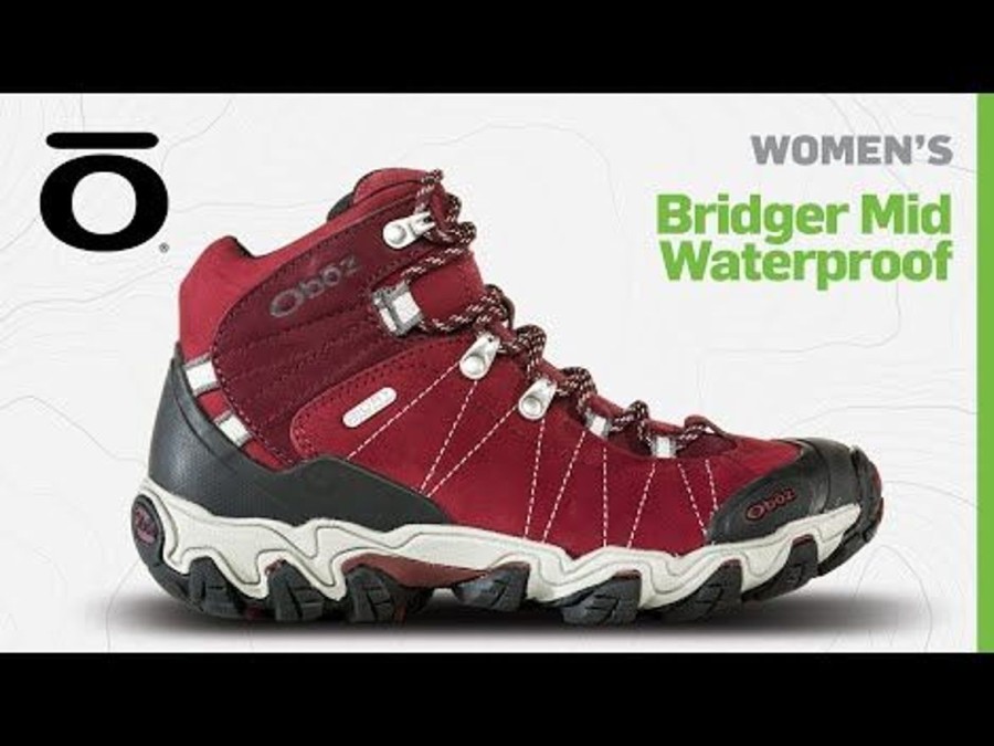 Footwear Oboz Women'S Hiking Boots | Oboz Women'S Oboz Bridger Mid Waterproof Hiking Boots - Walnut