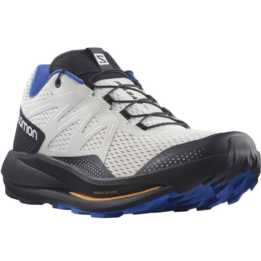 Footwear Salomon Men'S Casual Shoes | Salomon Men'S Salomon Pulsar Trail Running Shoe - Rock/Black/Blue