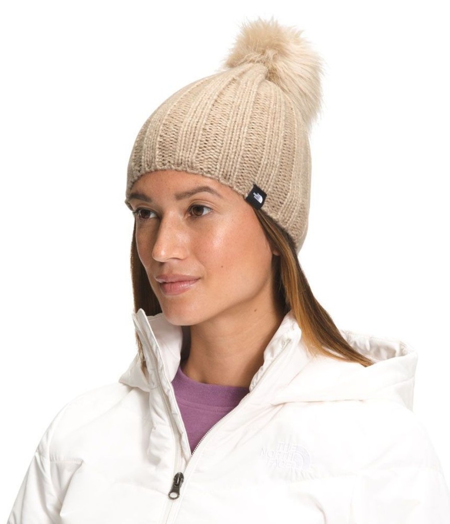 Clothing The North Face Hats | The North Face Women'S Oh-Mega City Pom Beanie - Flax