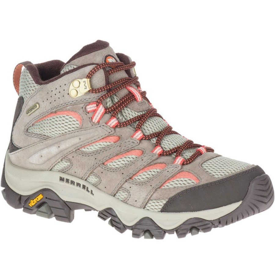 Footwear Merrell Women'S Hiking Boots | Merrell Women'S Moab 3 Mid Waterproof - Bungee Cord