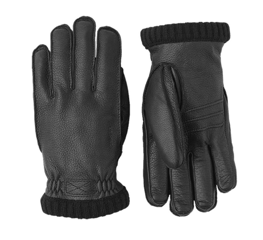 Clothing Hestra Gloves & Mittens | Hestra Women'S Deerskin Primaloft - Black