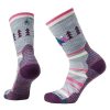 Footwear Smartwool Women'S Socks | Smartwool Womens' Hike Light Cushion Under The Stars - Light Gray Lt Gray