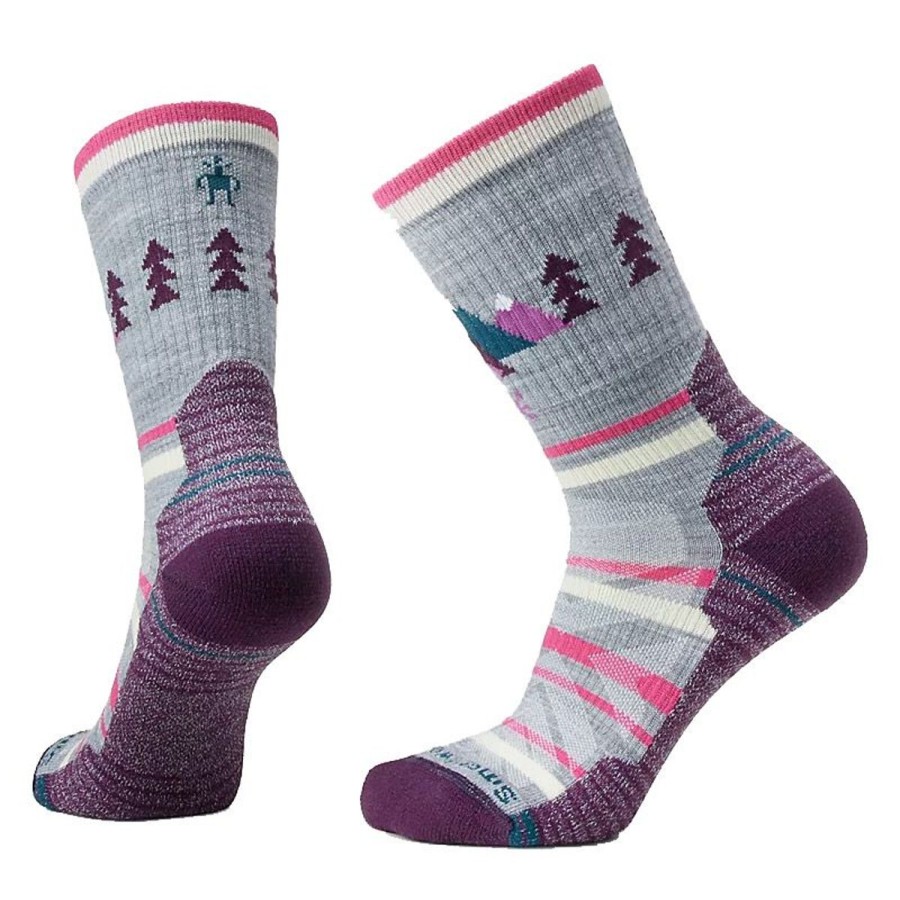 Footwear Smartwool Women'S Socks | Smartwool Womens' Hike Light Cushion Under The Stars - Light Gray Lt Gray