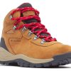 Footwear Columbia Women'S Hiking Shoes | Columbia Women'S Newton Ridge Plus Waterproof Hiking Shoes - Elk/Mountain Red