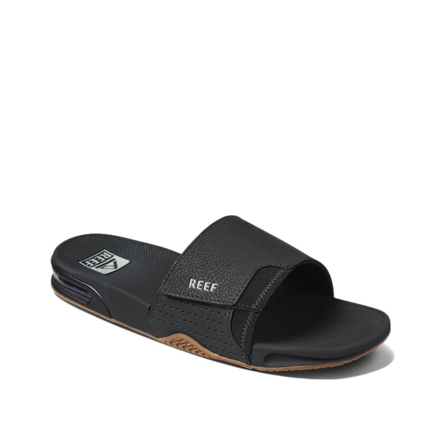 Footwear Reef | Reef Fanning Slide - Black/Silver