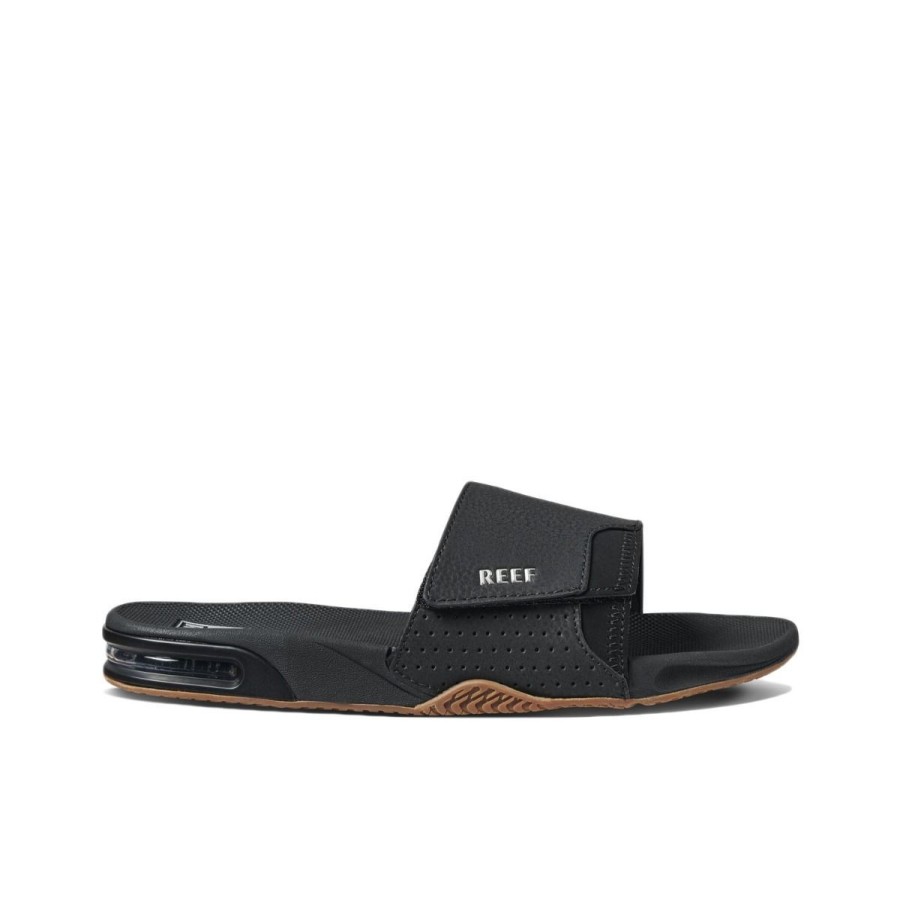 Footwear Reef | Reef Fanning Slide - Black/Silver