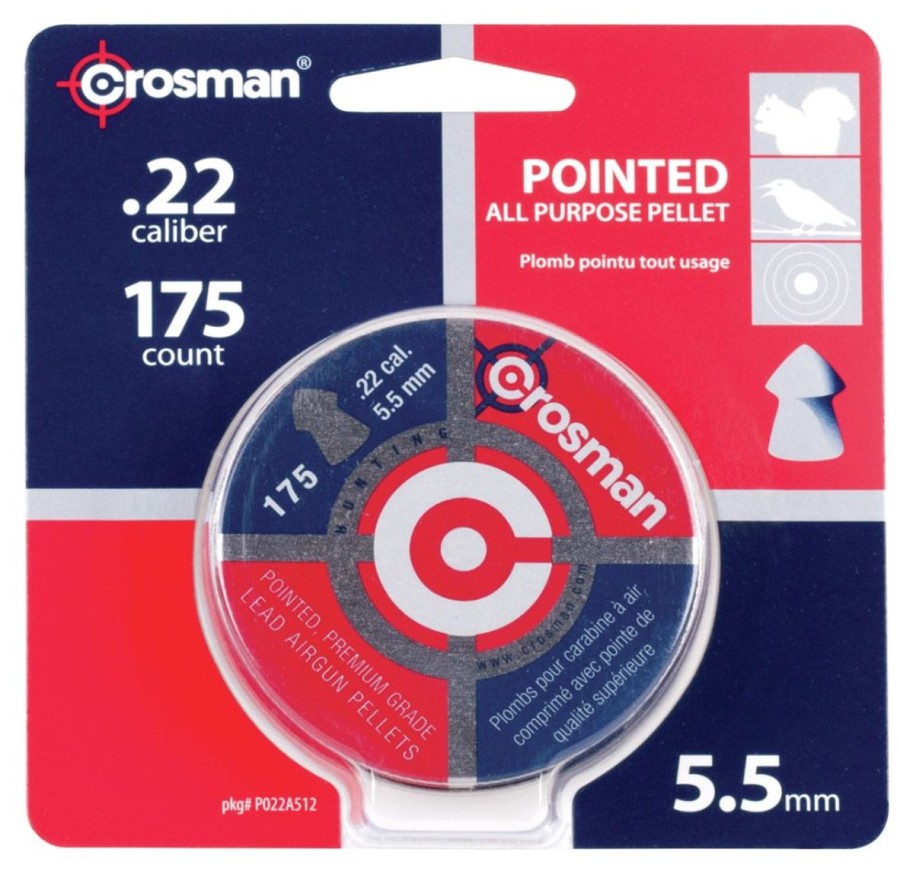 Shooting Crosman | Crosman Premier Pointed .22 Pellets - 175 Count