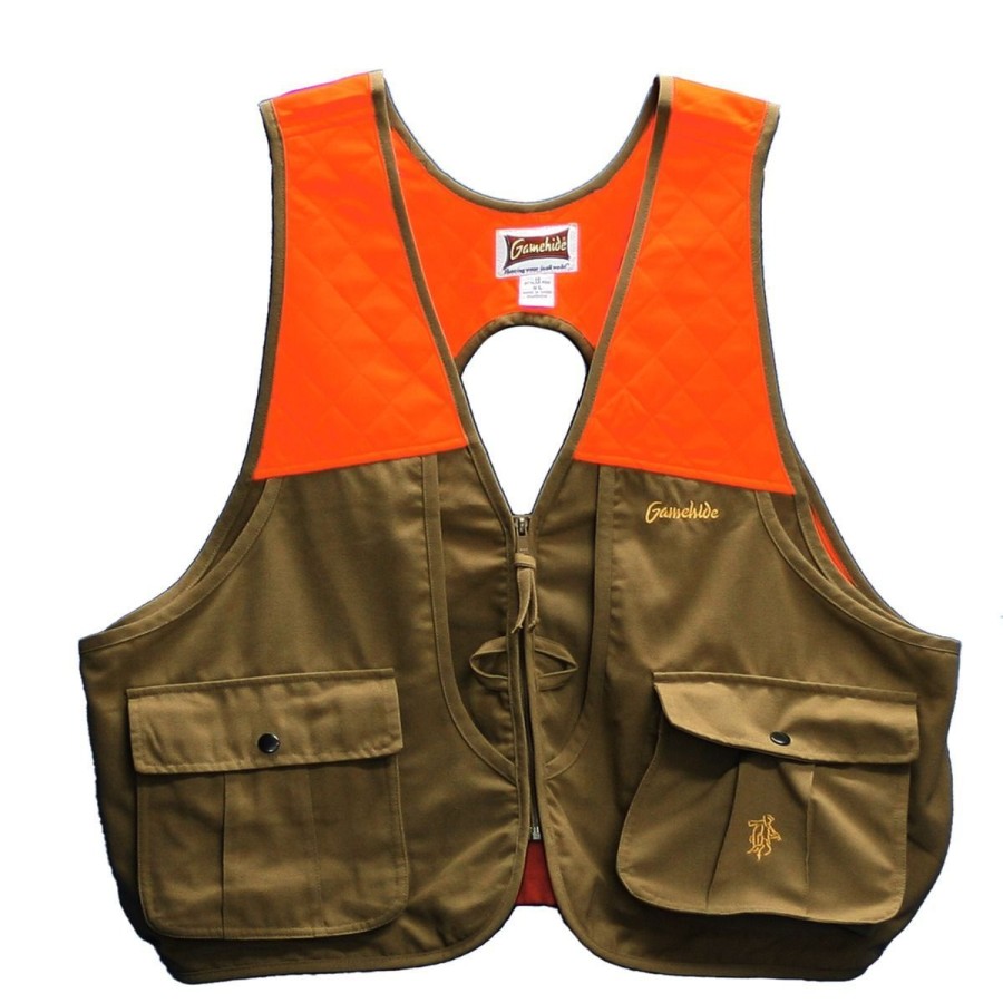 Hunting Gamehide | Gamehide Gamebird Ultra Light Upland Vest - Tan/Orange