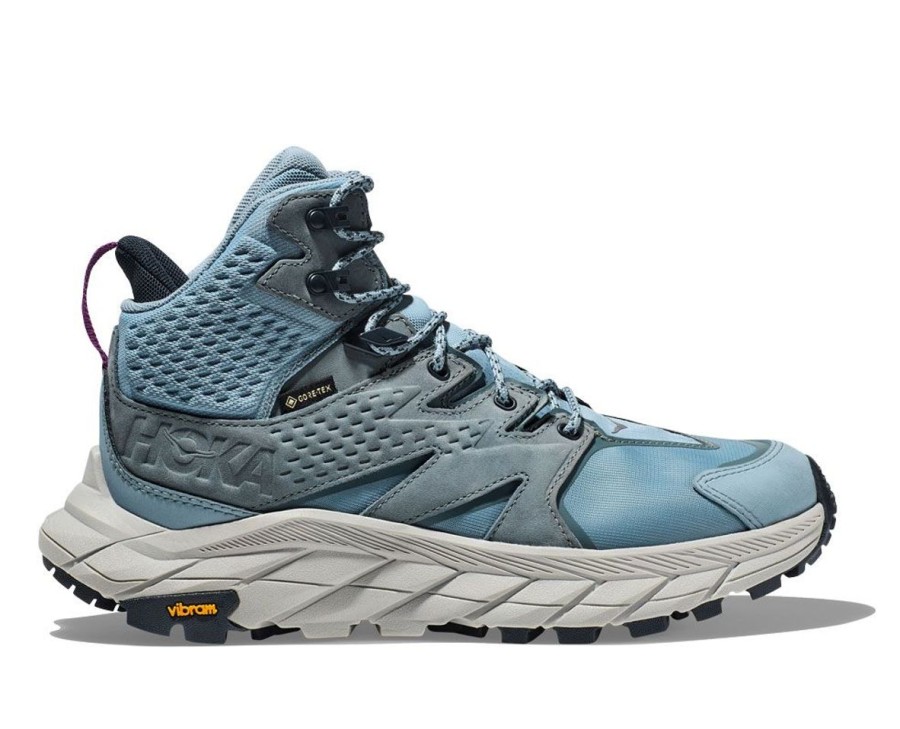 Footwear Hoka One One Women'S Hiking Shoes | Hoka One One Women'S Anacapa Mid Gtx Hiking Shoe - Mountain Spring/Harbor Mist