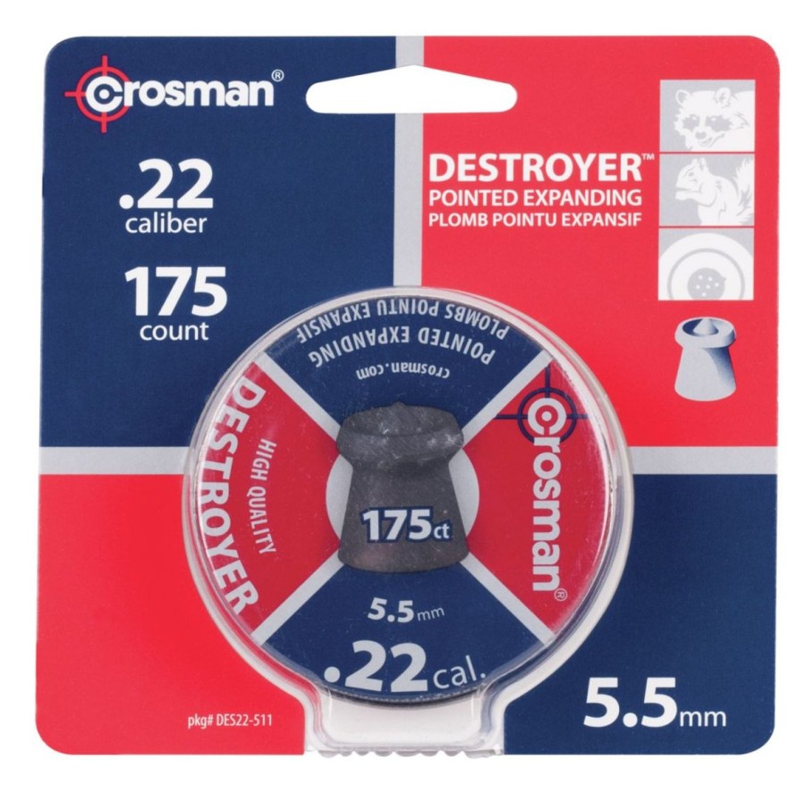 Shooting Crosman | Crosman Destroyer .22 Pellet - 175 Count