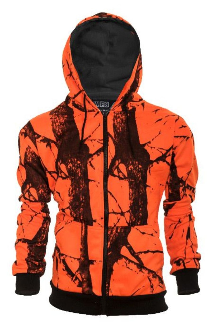 Hunting World Famous | World Famous Men'S Hooded Sweatshirt - Blaze Orange Camo