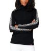 Clothing Krimson Klover Sweaters | Krimson Klover W Slalom Zip Neck Black