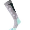 Footwear Fits Socks Men'S Socks | Fits Socks Light Ski Otc Snowflakes Sock - Light Grey