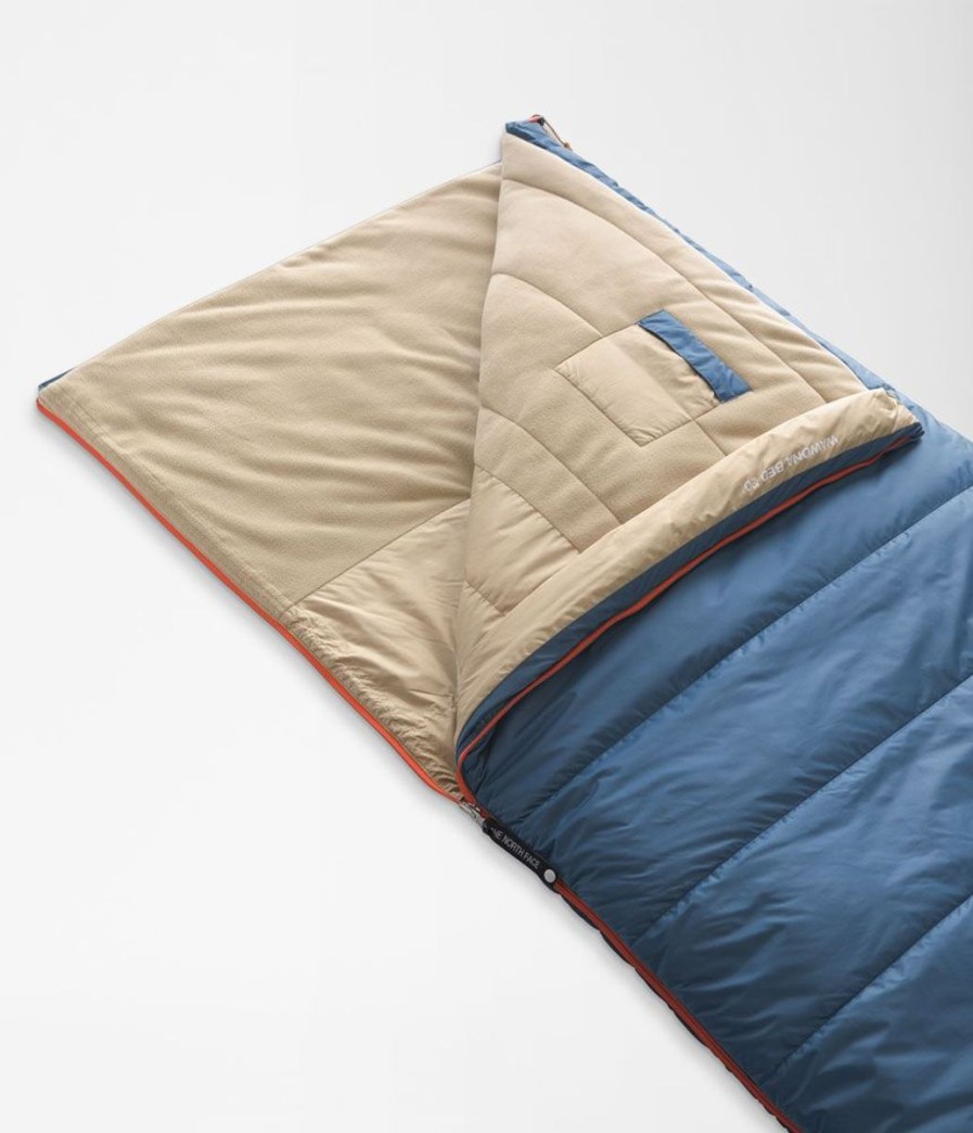 Camping The North Face Sleeping Bags | The North Face Wawona Bed 20 Sleeping Bag Long - Shady Blue