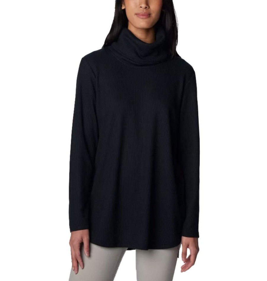 Clothing Columbia Sweaters | Columbia Women'S Holly Hideaway Waffle Cowl Neck Pullover