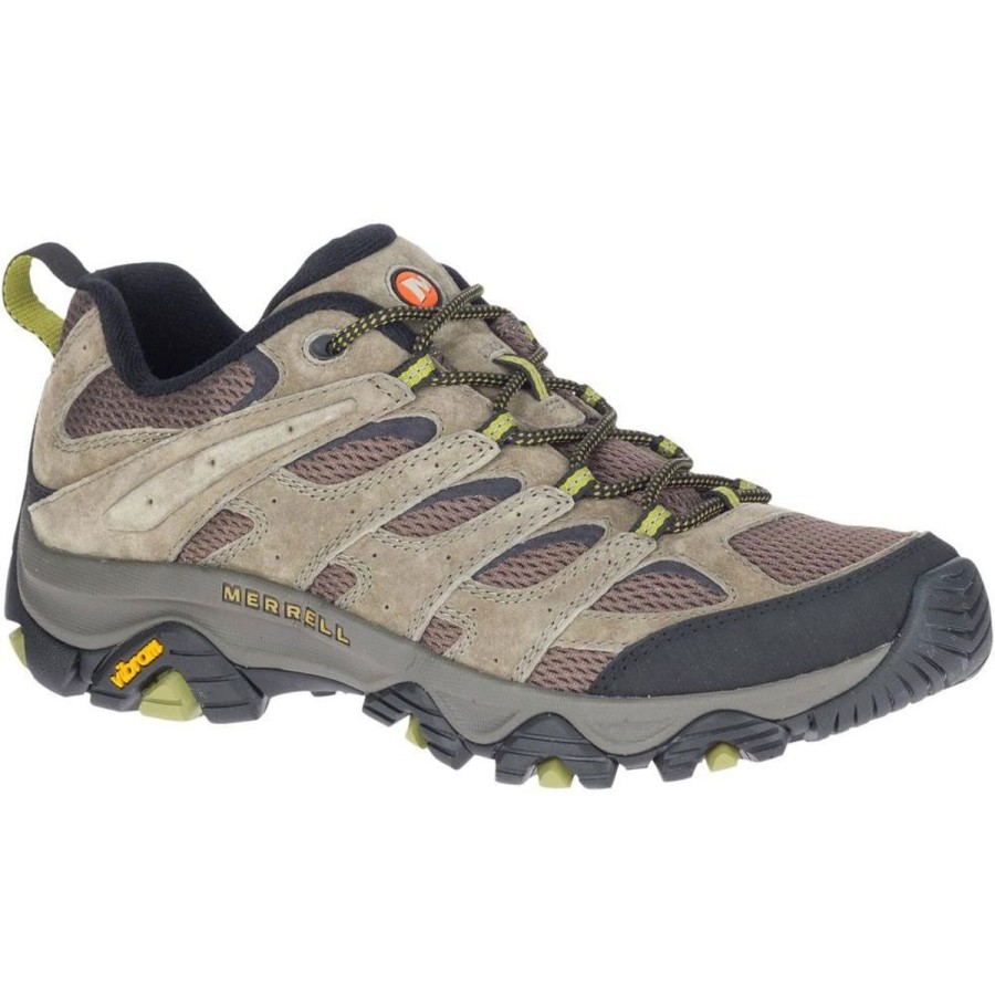 Footwear Merrell Men'S Hiking Shoes | Merrell Men'S Moab 3 Low Vented Hiking Shoes - Walnut/Moss