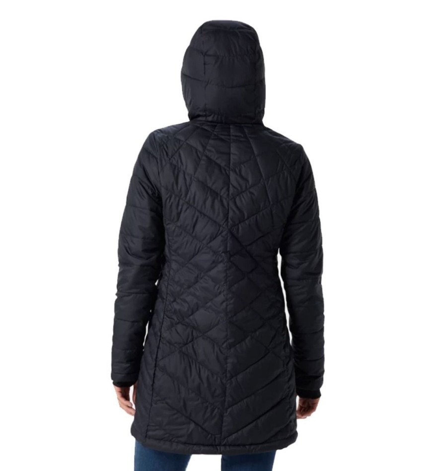 Clothing Columbia Jackets | Columbia Women'S Heavenly Long Hooded Jacket - Black