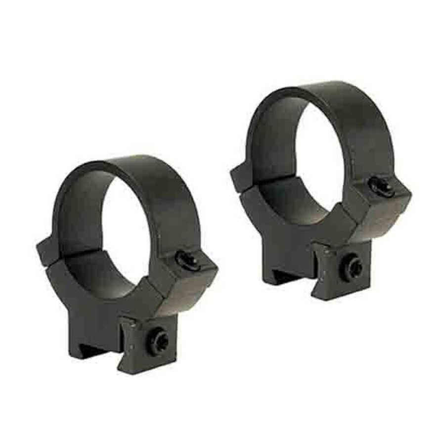 Shooting Warne Optic Accessories | Warne Rimfire Rings Steel 1Inch Tube High Height - Matte Black