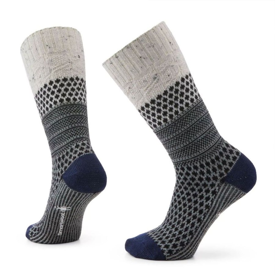 Footwear Smartwool Women'S Socks | Smartwool Women'S Everyday Popcorn Cable Crew Sock - Natural Donegal